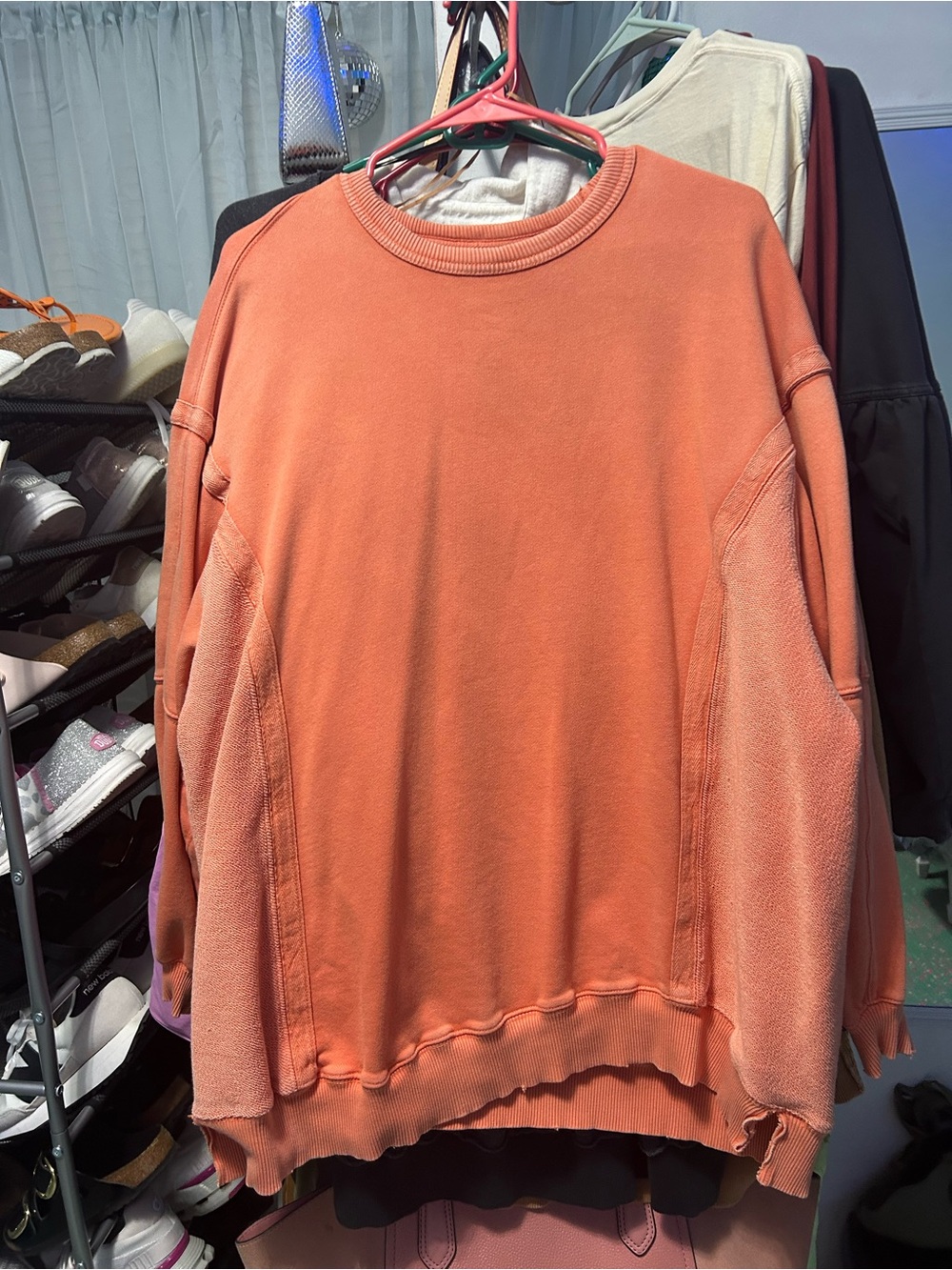 aerie Coral Crewneck Sweatshirt